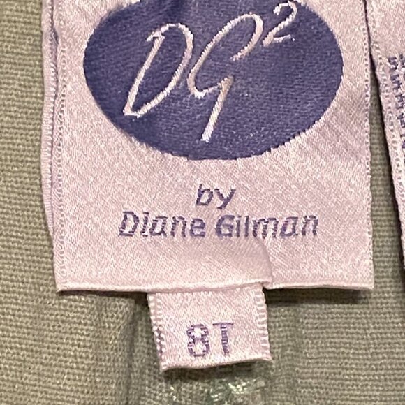 DG2 by Diane Gilman Lt Green Denim Stretch Jeans 5-pockets Women's Size 8T - Picture 5 of 7